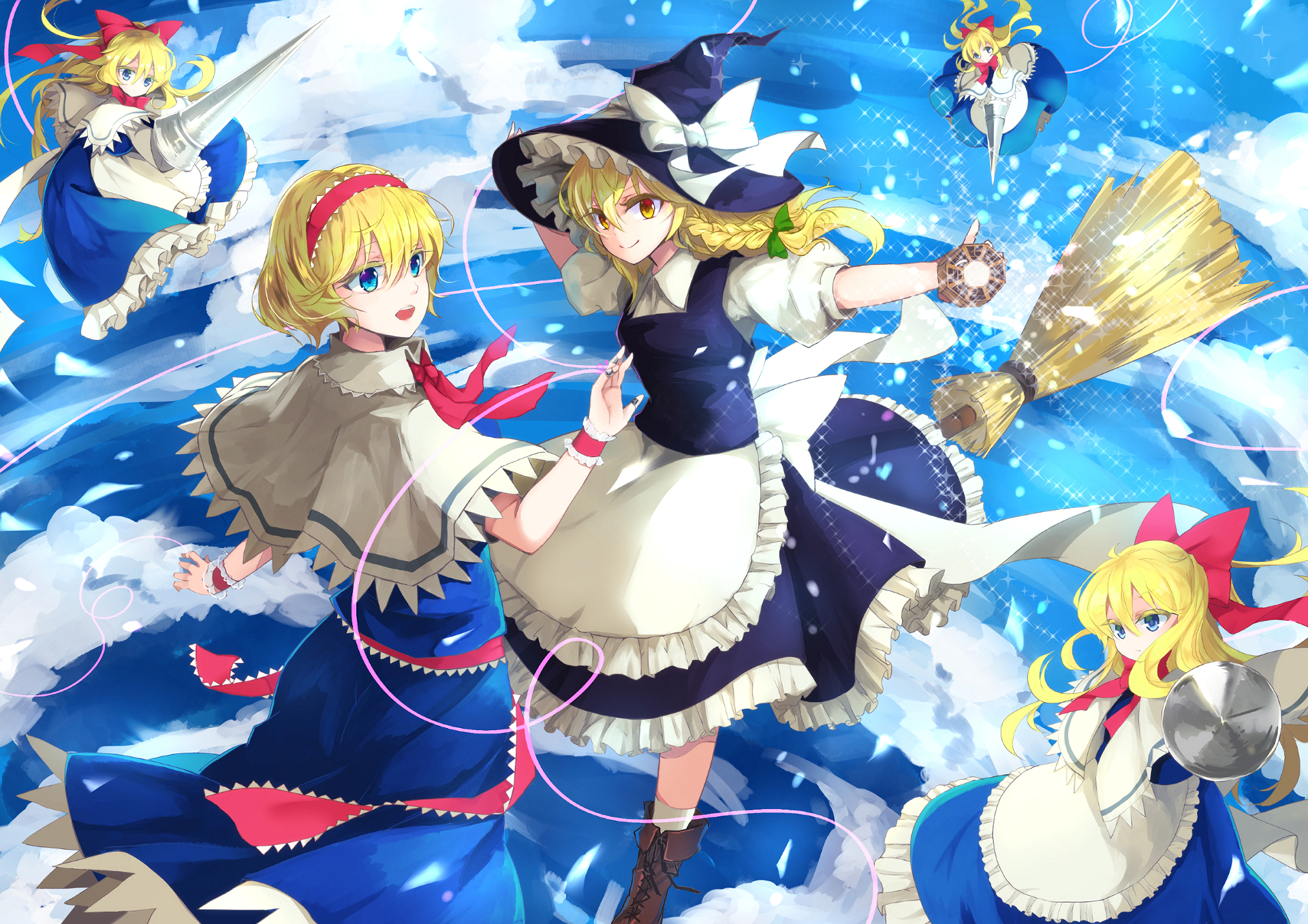 Download Marisa Kirisame Alice Margatroid Shanghai Doll Anime Touhou HD ...