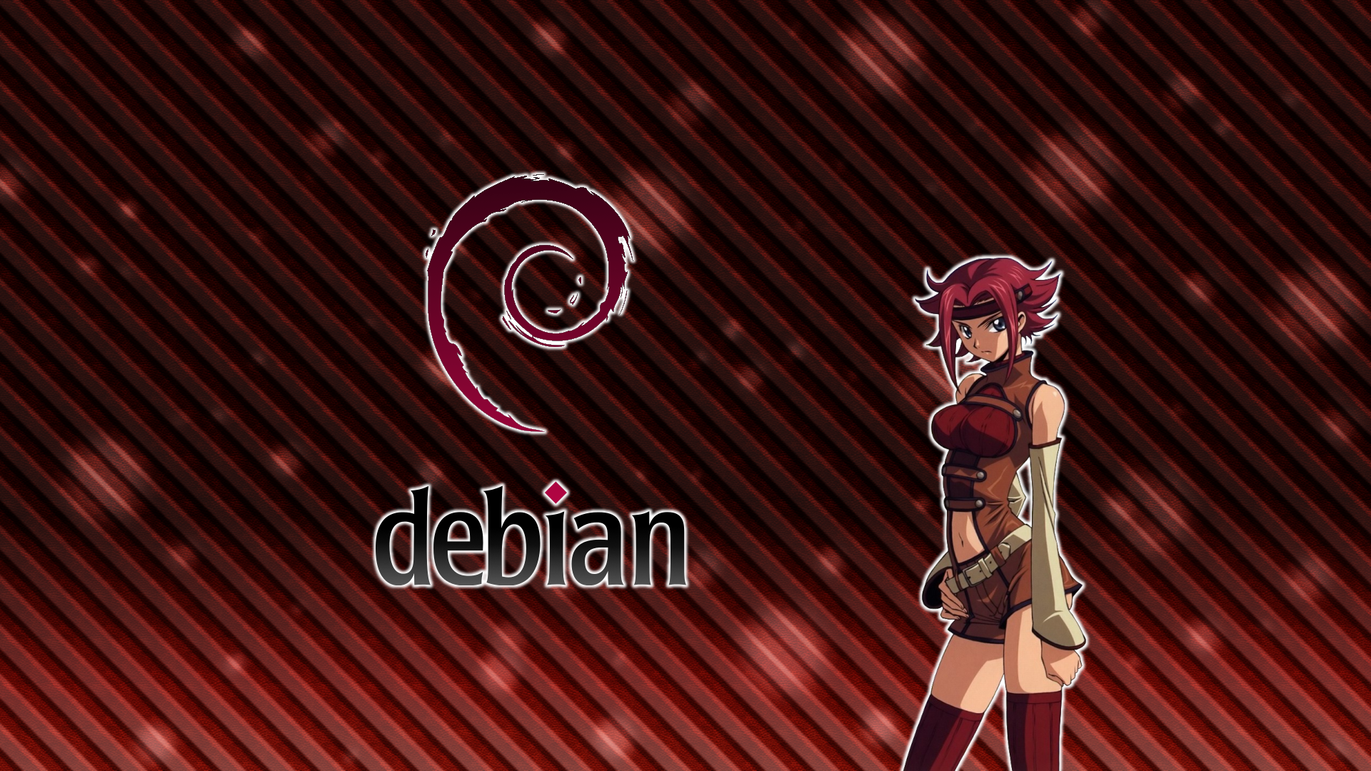 Debian Anime Girl - KDE Store