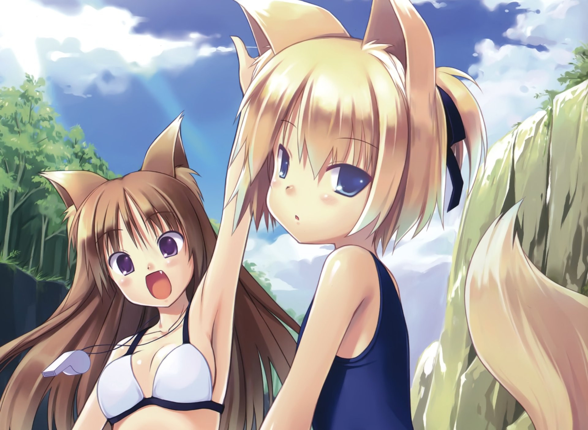 Download Shiratama Kitsune Anime Original 4k Ultra HD Wallpaper by Poco (Asahiage)