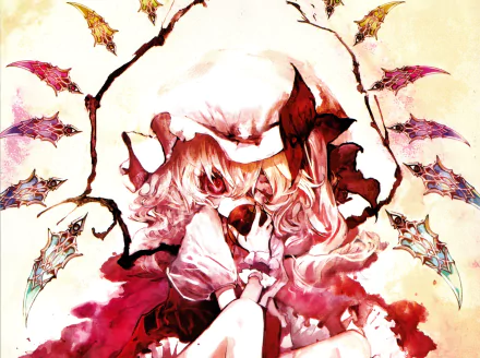 Flandre Scarlet Anime Touhou HD Desktop Wallpaper | Background Image