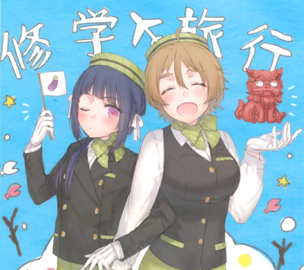 Minori Nakazawa Ringo Kinoshita Anime No-Rin HD Desktop Wallpaper | Background Image