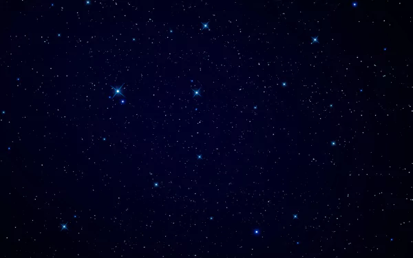 4K Ultra HD sci-fi themed PC desktop wallpaper featuring a star-filled night sky with deep blue and black tones.