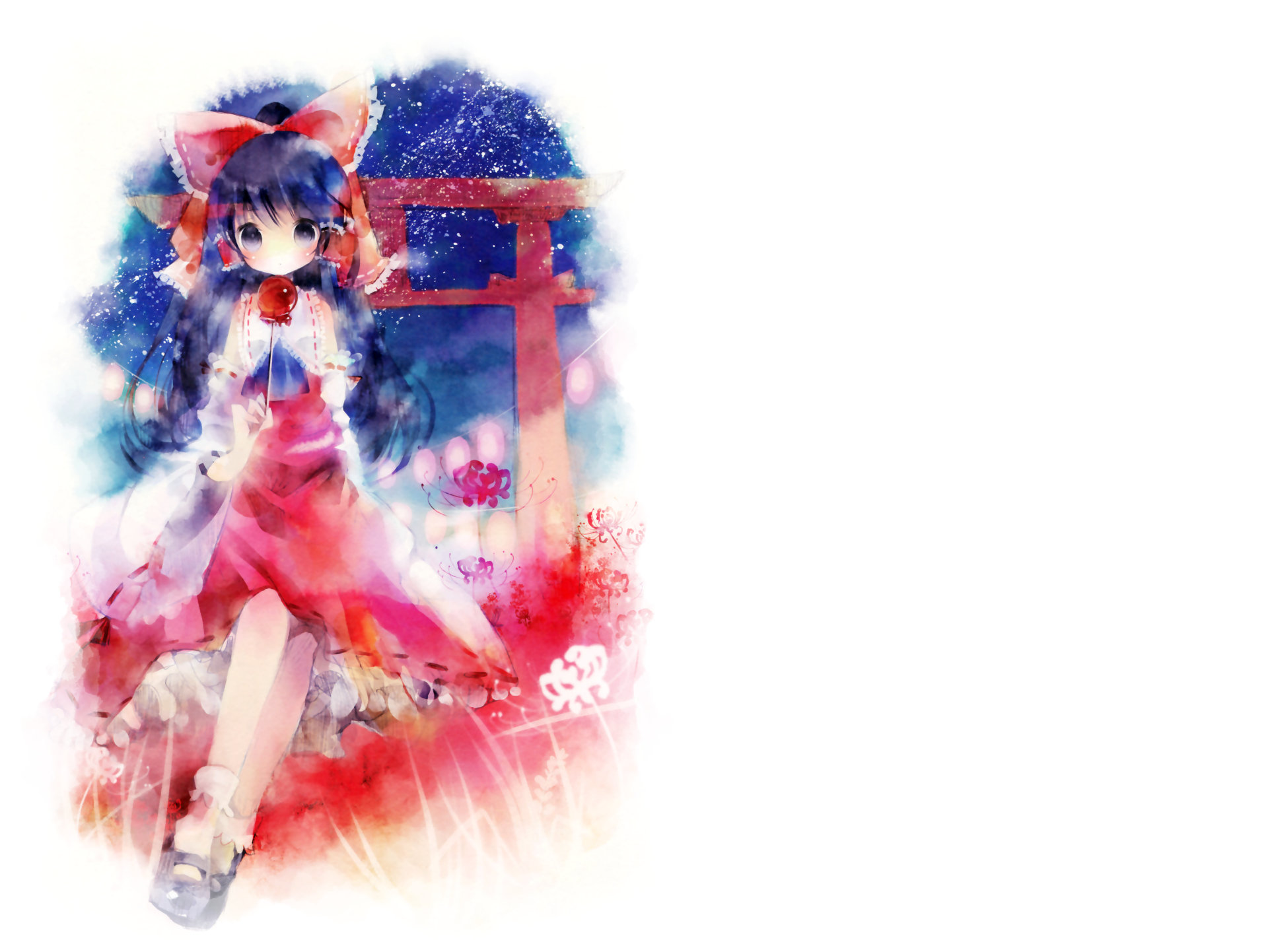 Download Reimu Hakurei Anime Touhou 4k Ultra HD Wallpaper by Shimeko