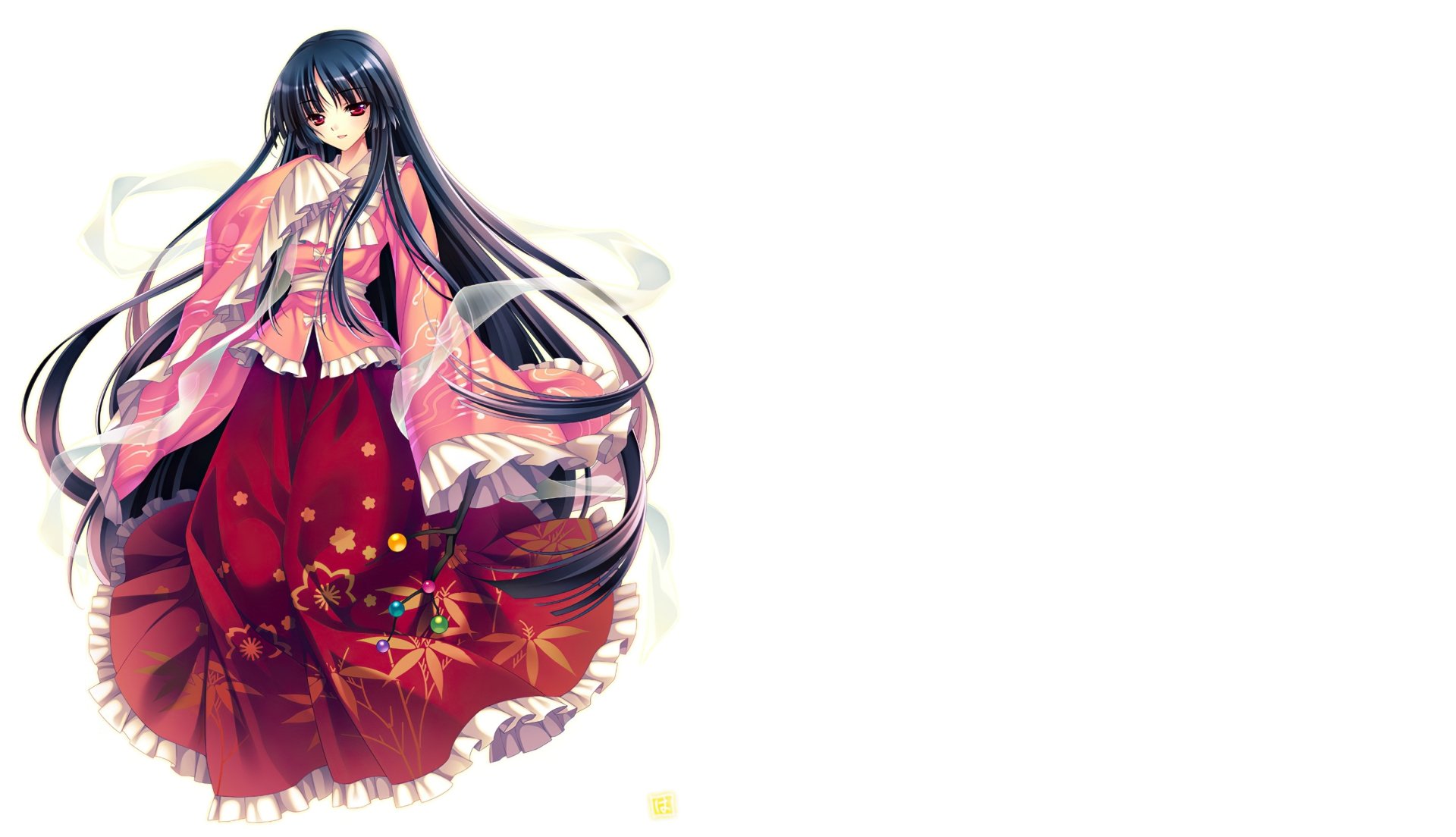 Download Kaguya Houraisan Anime Touhou HD Wallpaper by Riv