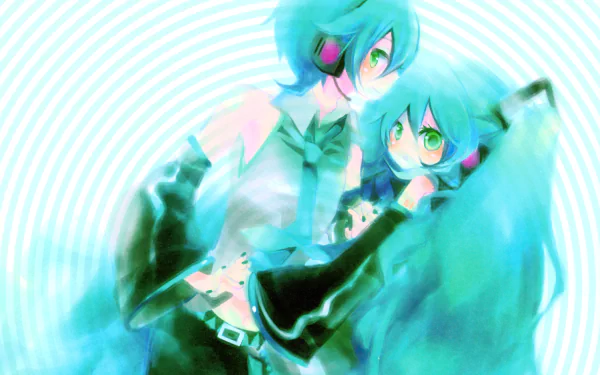 Hatsune Miku Hatsune Mikuo Anime Vocaloid HD Desktop Wallpaper | Background Image