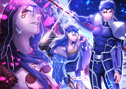 Lancer (Fate/Grand Order) Cu Chulainn (Fate/Extella: The Umbral Star) Anime Fate/Grand Order HD Desktop Wallpaper | Background Image