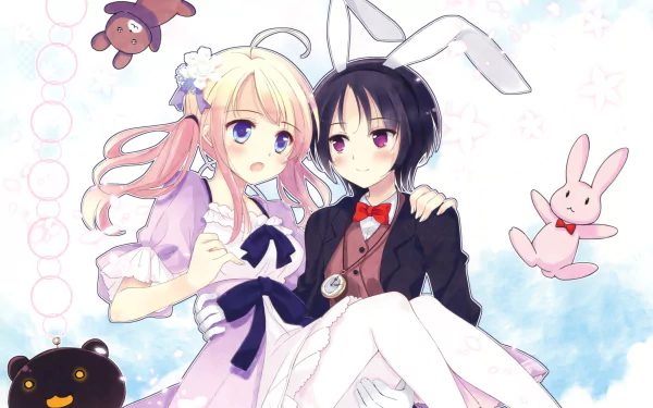 Alice (Alice in Wonderland) White Rabbit (Alice in Wonderland) Anime Alice In Wonderland HD Desktop Wallpaper | Background Image