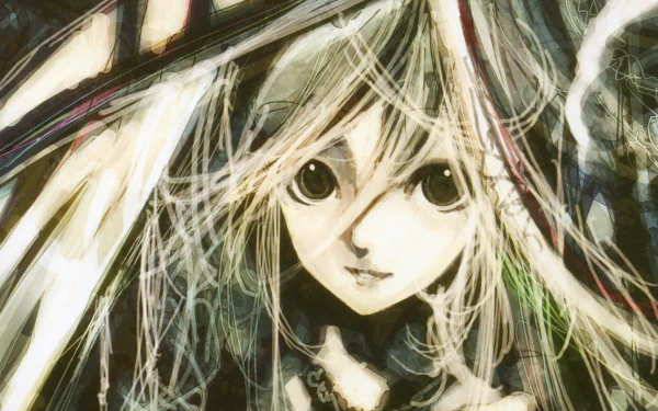 black eyes smile blonde long hair Anime Original HD Desktop Wallpaper | Background Image