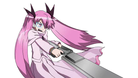 HD PC desktop wallpaper featuring Mine from Akame ga Kill! in dynamic anime style, wielding her large rifle with determined expression.