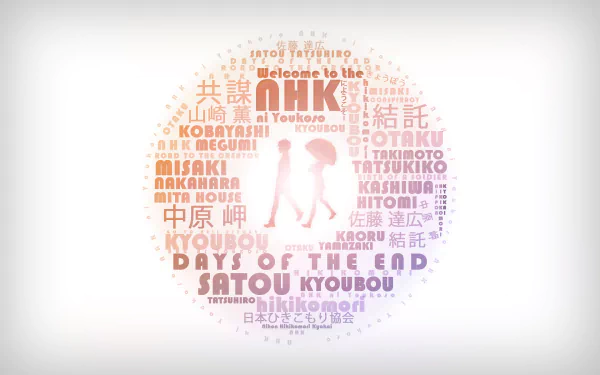 Misaki Nakahara Tatsuhiro Satou Anime Welcome To The N.H.K. HD Desktop Wallpaper | Background Image