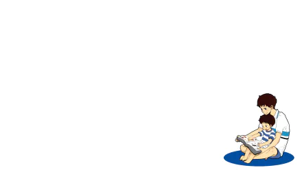 HD PC desktop wallpaper featuring Shinji Ikari from the anime Neon Genesis Evangelion, showing a tender moment between an older and a younger character on a white background.