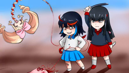 Nui Harime Satsuki Kiryūin Ryūko Matoi Anime Kill La Kill HD Desktop Wallpaper | Background Image