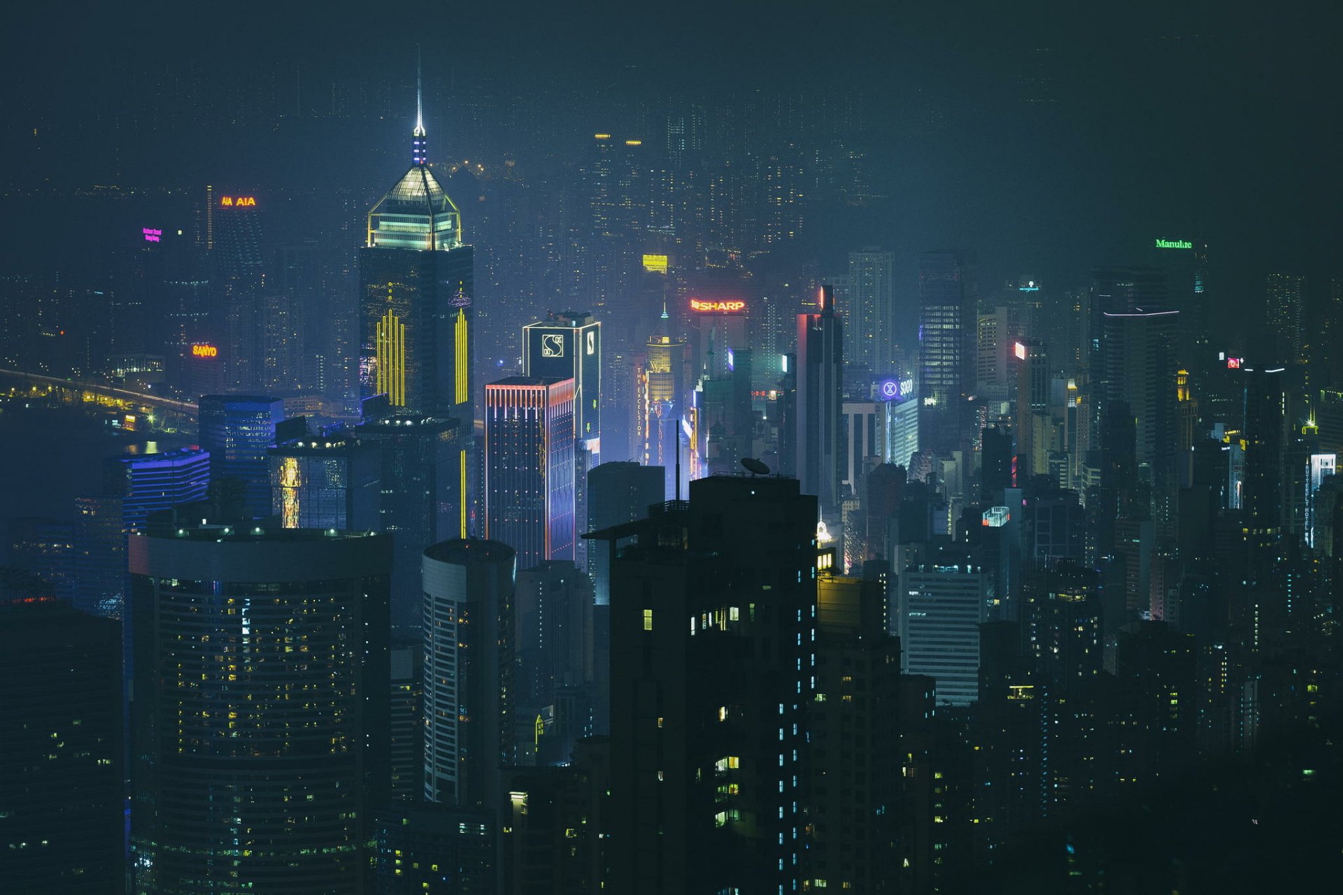 Download Man Made Hong Kong HD Wallpaper