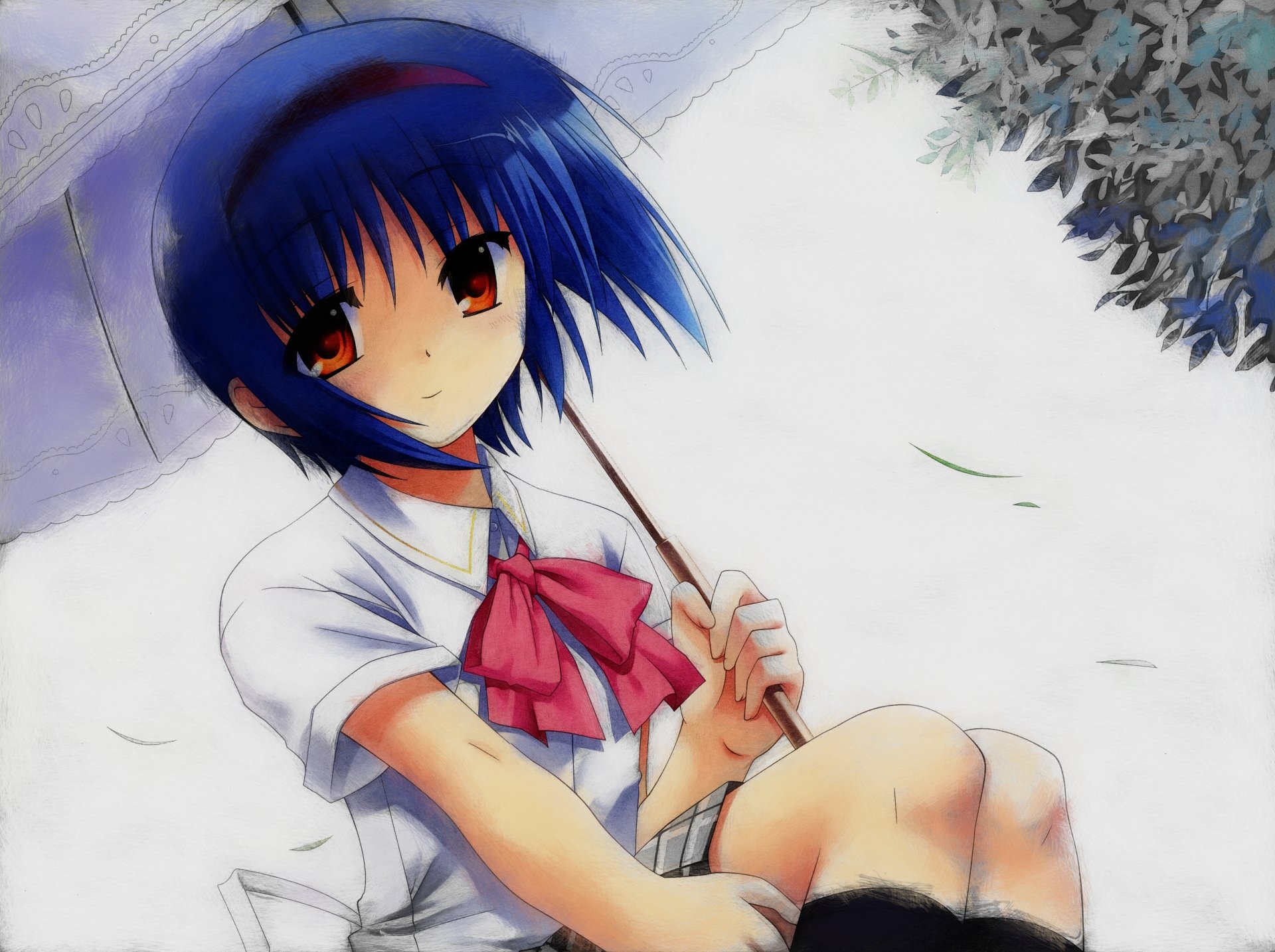 Download Mio Nishizono Anime Little Busters! 4k Ultra HD Wallpaper by Itaru Hinoue