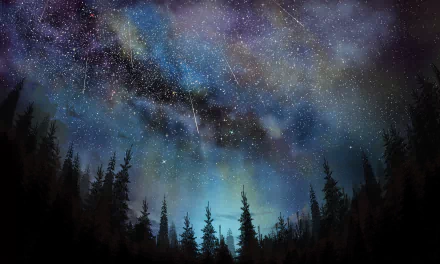 star comet nature night HD Desktop Wallpaper | Background Image