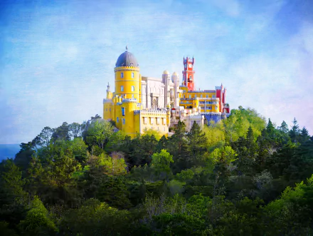 Portugal castle palace man made Pena Palace HD Desktop Wallpaper | Background Image