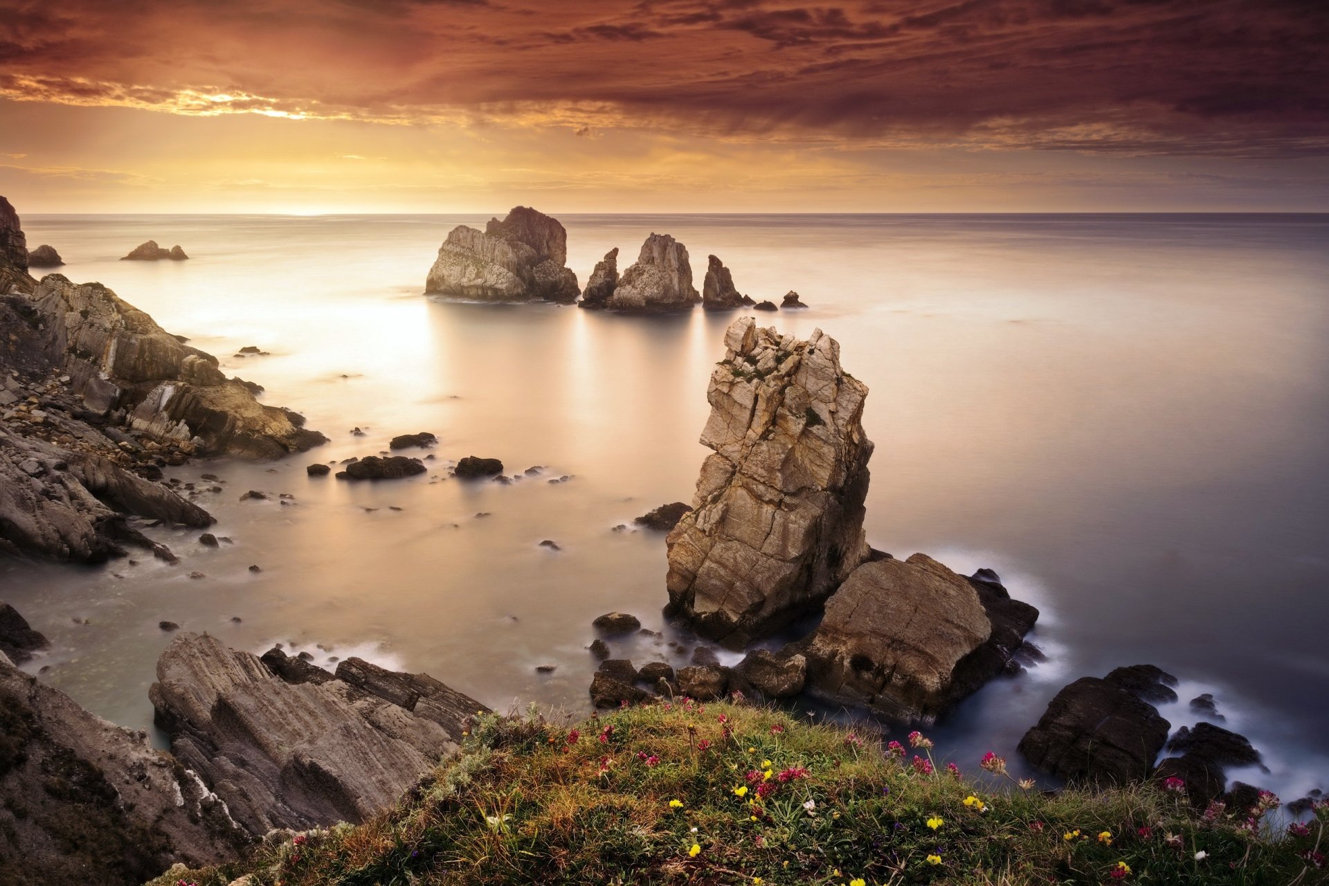 Download Horizon Coast Nature Ocean HD Wallpaper | 2560x1707 ...