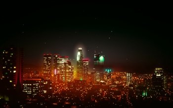 Download City Skyscraper Night Los Santos Grand Theft Auto V Video Game PFP