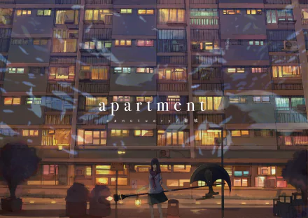 night axe school uniform apartment Anime Original anime night HD Desktop Wallpaper | Background Image