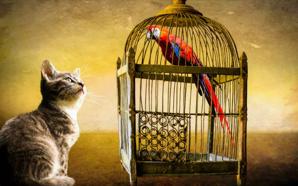  Cat and Bird