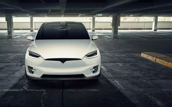SUV crossover car electric car car white car Tesla Motors vehicle Tesla Model X HD Desktop Wallpaper | Background Image