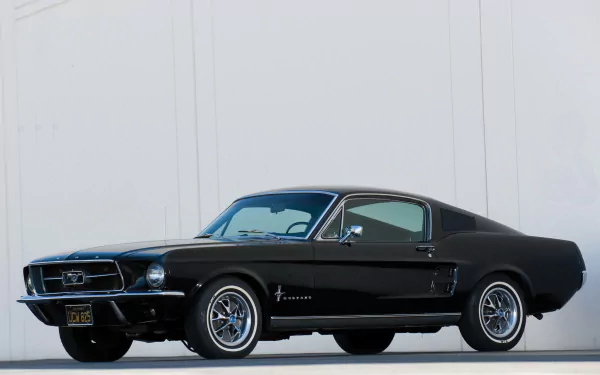 muscle car black car vehicle Ford Mustang Fastback HD Desktop Wallpaper | Background Image