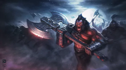 weapon Axe (Dota 2) warrior video game DotA 2 HD Desktop Wallpaper | Background Image