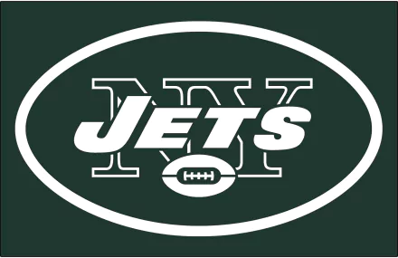 HD PC desktop wallpaper featuring the New York Jets logo with a dark green background, highlighting the sports team's iconic emblem.