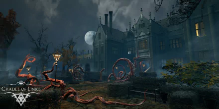 house dark video game Cradle of Links VR Dark Gaming HD Desktop Wallpaper | Background Image