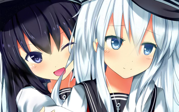 Hibiki (Kancolle) Akatsuki (KanColle) Anime Kantai Collection HD Desktop Wallpaper | Background Image