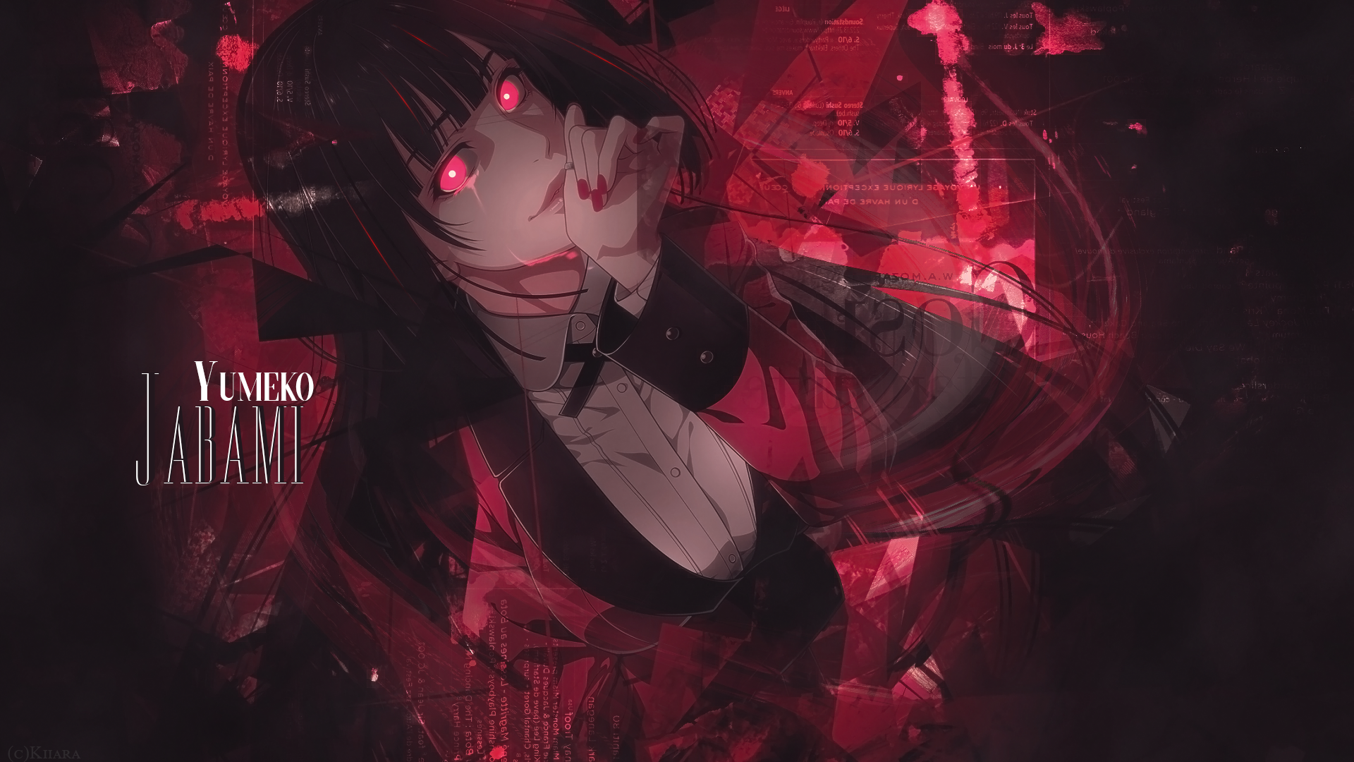 Kakegurui Yumeko Mary Kirari Anime Mangá Hd Impressão Parede