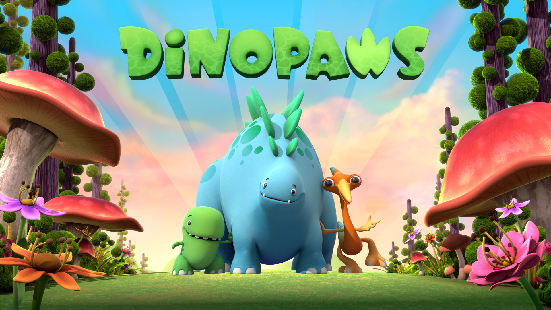 Download TV Show Dinopaws 4k Ultra HD Wallpaper