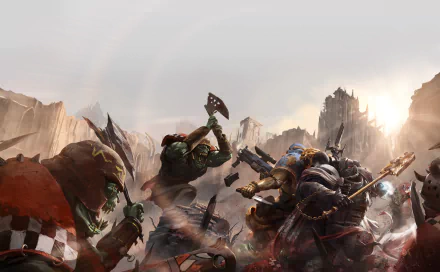 Space Marine video game Warhammer 40k HD Desktop Wallpaper | Background Image