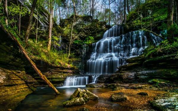 Earth Waterfall Waterfalls Nature HD Wallpaper | Background Image