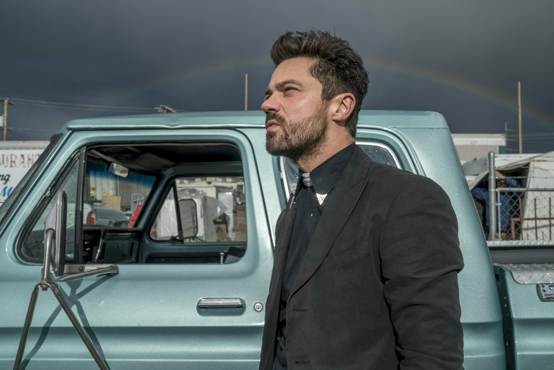 Download Dominic Cooper Jesse Custer TV Show Preacher 4k Ultra HD Wallpaper