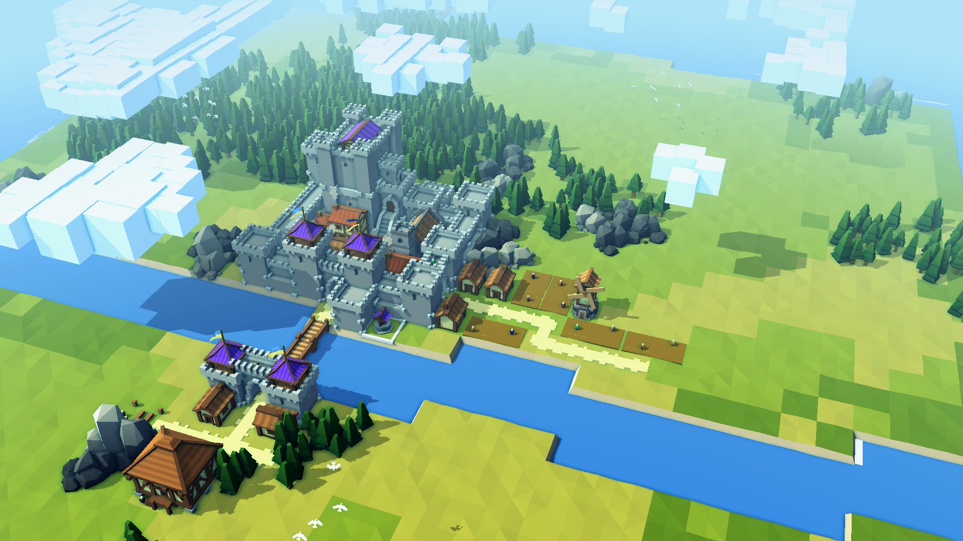Enchanting medieval kingdom hd wallpaper