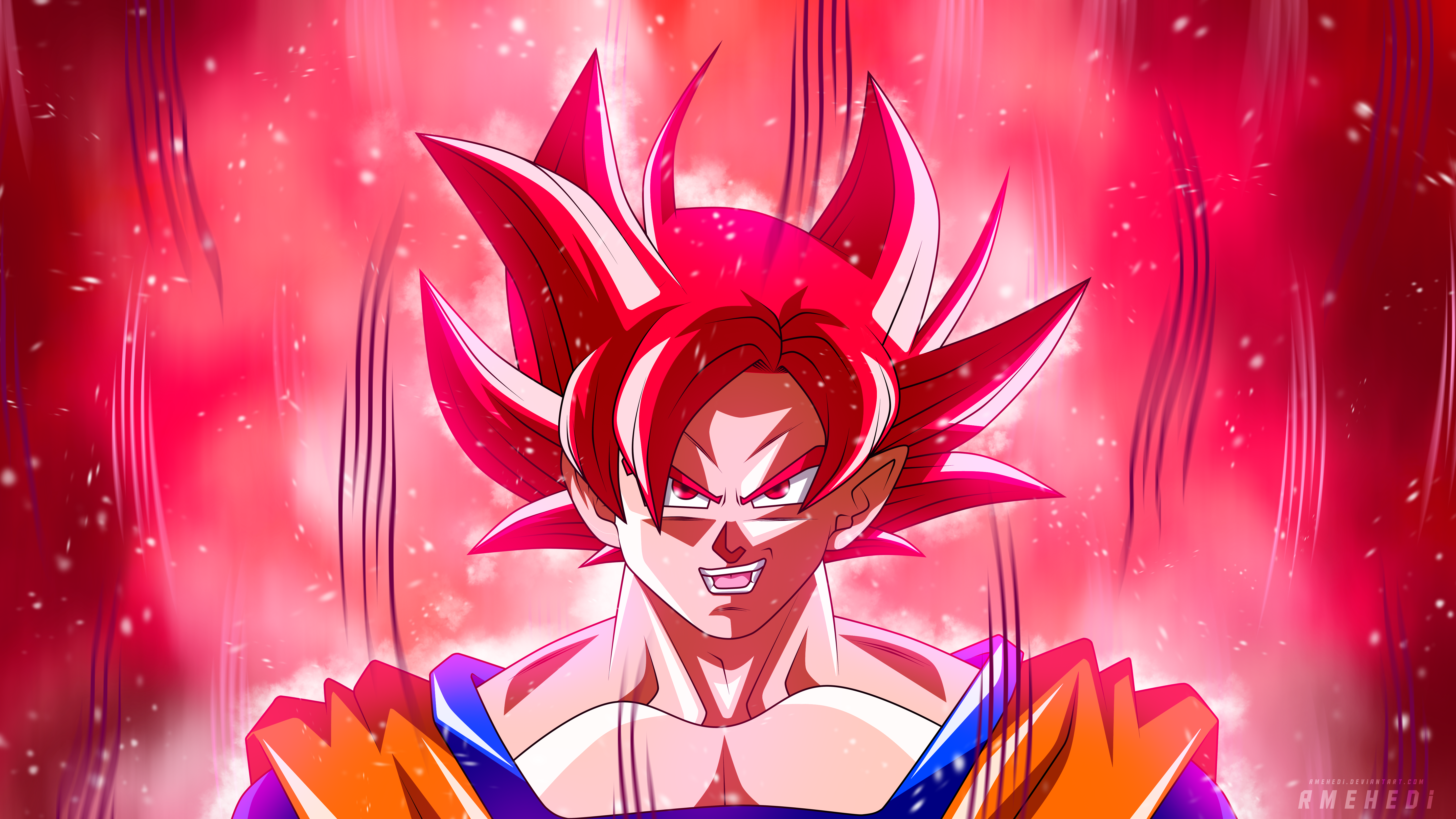 Goku SuperSaiyajin God  Anime dragon ball goku, Anime dragon ball