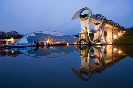 man made falkirk wheel HD Desktop Wallpaper | Background Image