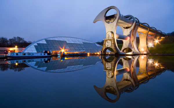 man made falkirk wheel HD Desktop Wallpaper | Background Image