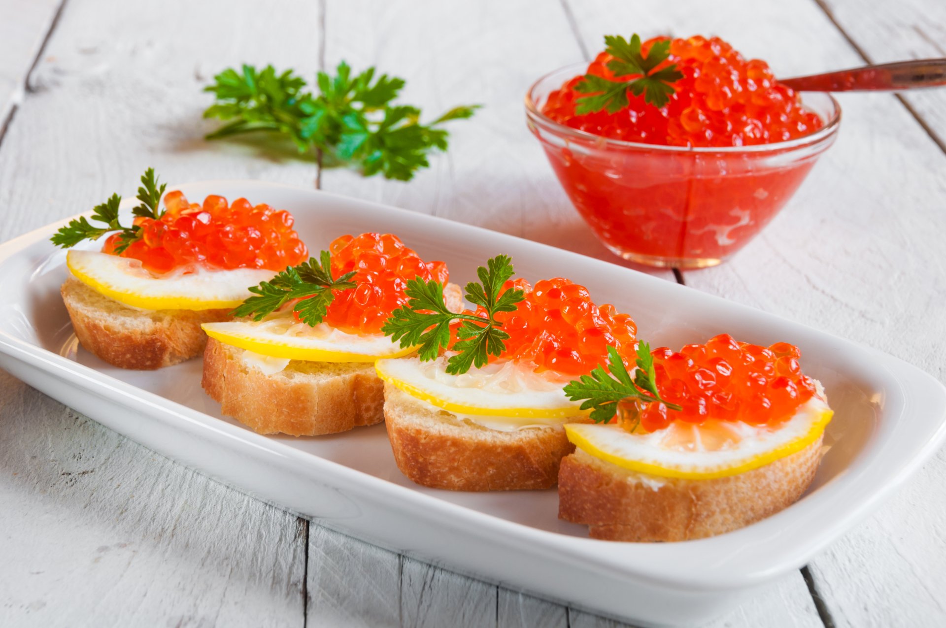 Download Toast Seafood Food Caviar 4k Ultra HD Wallpaper