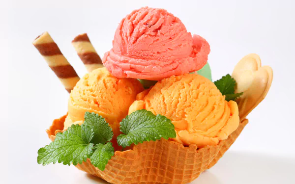 waffle cone sweets food ice cream HD Desktop Wallpaper | Background Image