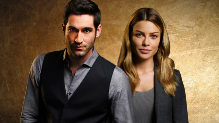 Lucifer (TV Show) Lucifer Morningstar Chloe Decker Lauren German Tom Ellis TV Show Lucifer HD Desktop Wallpaper | Background Image