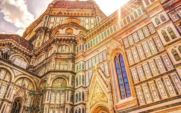 Religious Florence Cathedral Cathedrals Building Architecture Florence Italy Duomo HD Wallpaper | Background Image