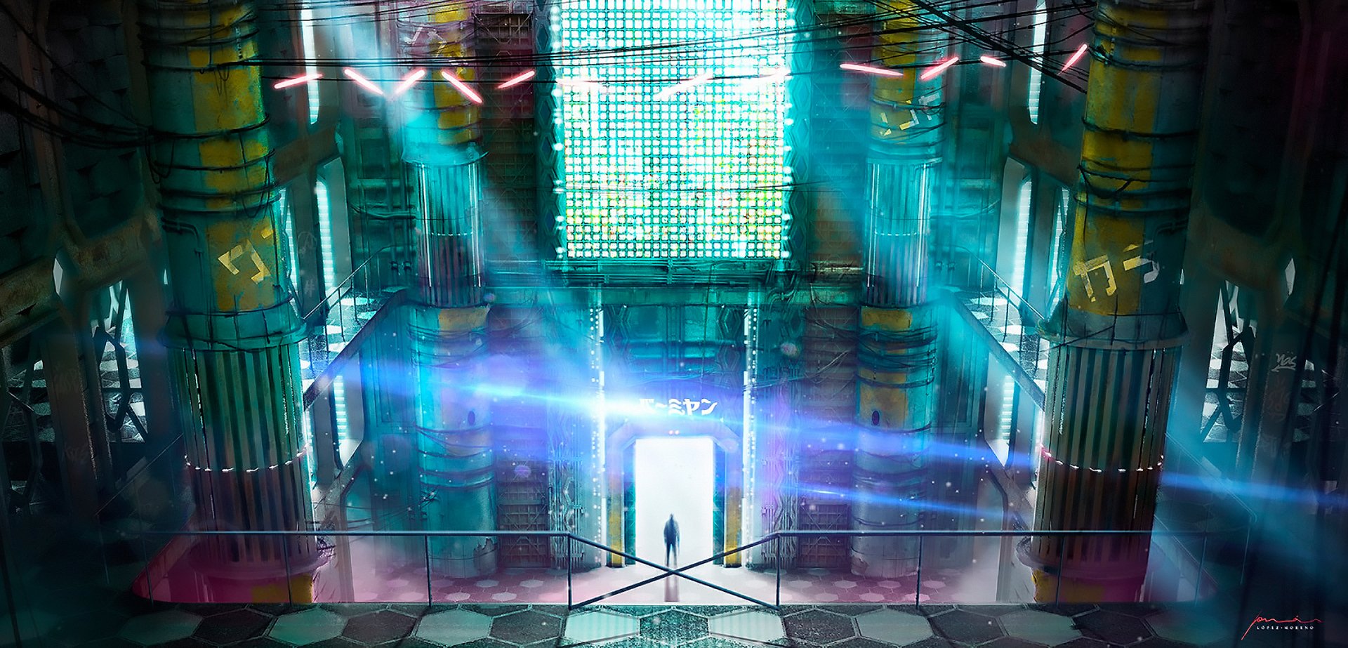 Download Sci Fi Cyberpunk HD Wallpaper by Jonás López Moreno