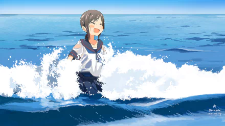 Fubuki (Kancolle) Anime Kantai Collection HD Desktop Wallpaper | Background Image