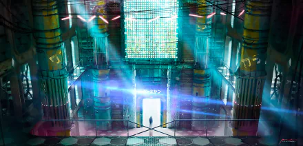 Sci Fi cyberpunk HD Desktop Wallpaper | Background Image