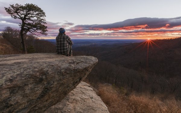 Photography Sunrise Shenandoah National Park USA Virginia Dawn Morning Landscape National Park HD Wallpaper | Background Image