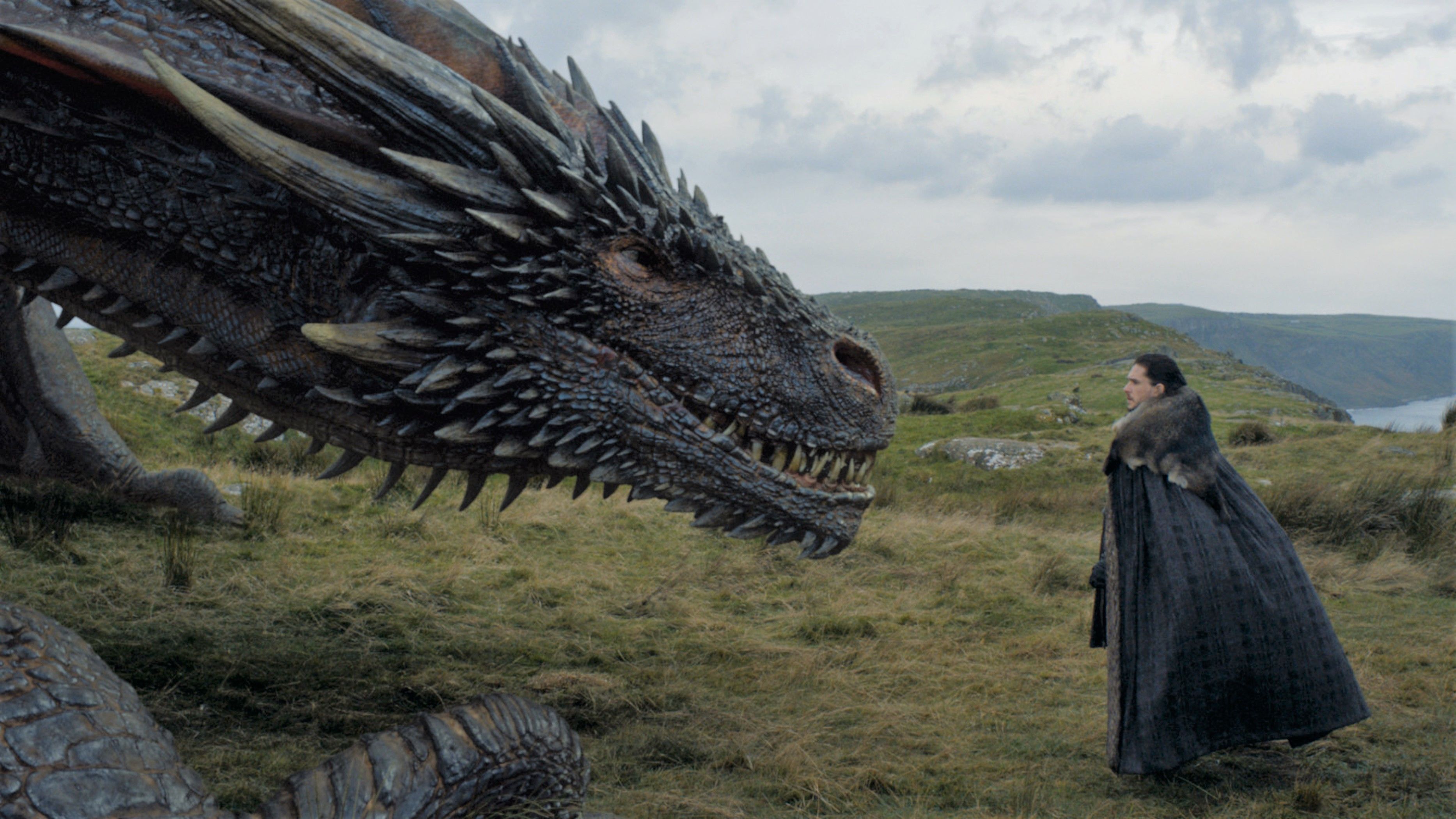 Game of Thrones HD Wallpaper: Jon Snow & Drogon