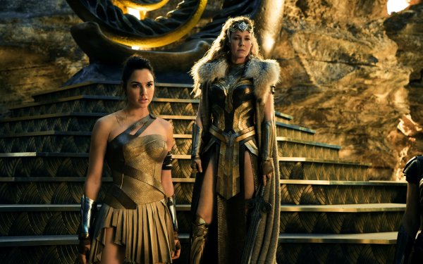 Movie Wonder Woman Gal Gadot General Antiope Robin Wright Queen Hippolyta Diana of Themyscira HD Wallpaper | Background Image