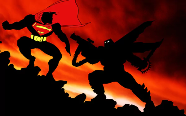 The Dark Knight Returns Superman Batman Comic batman: the dark knight returns HD Desktop Wallpaper | Background Image